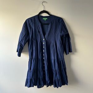 J. Crew navy blue cotton dress/cover up